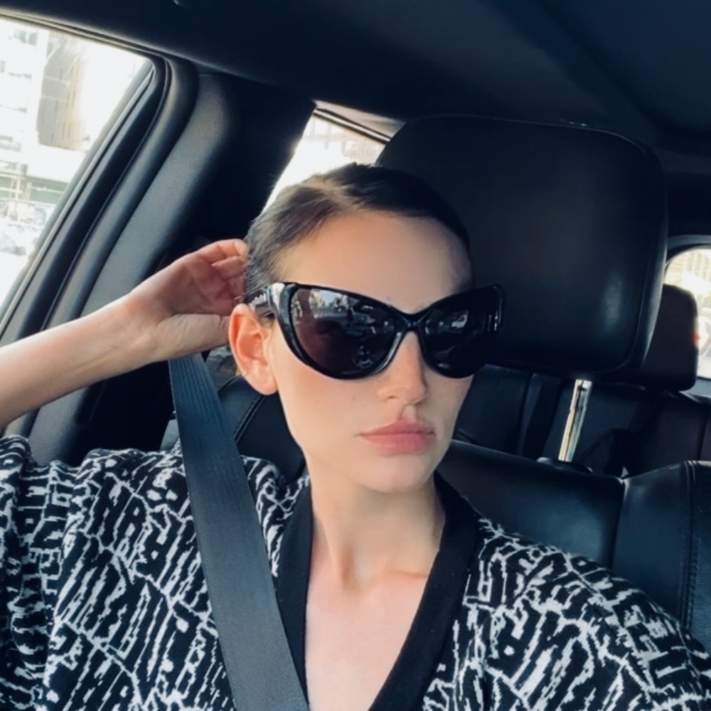 Balenciaga logo injection cat eye sunglasses